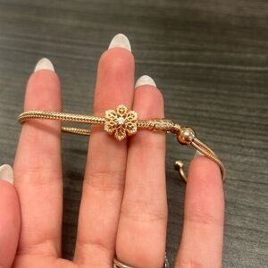 Festive Snowflake Charm Bracelet